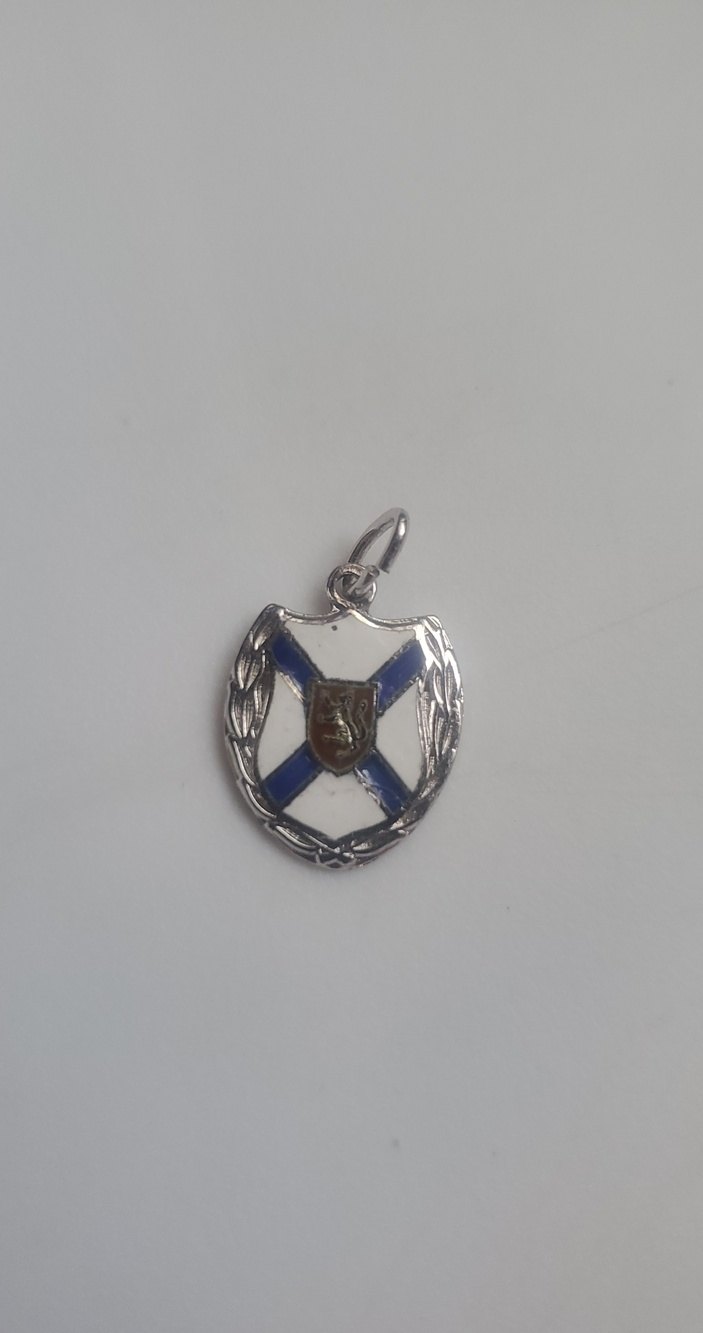 Vintage Sterling Silver Scotland Shield Charm